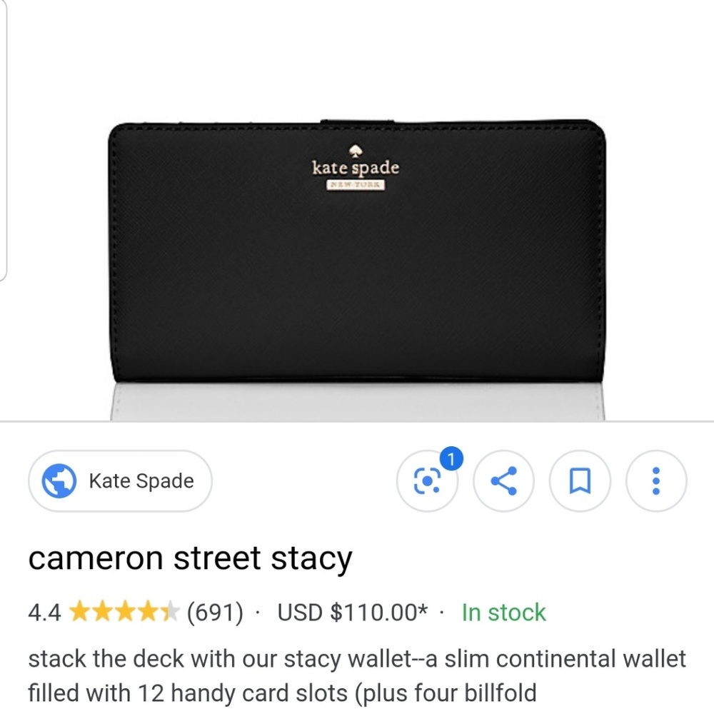NIP Kate Spade Cameron Street Stacy Wallet